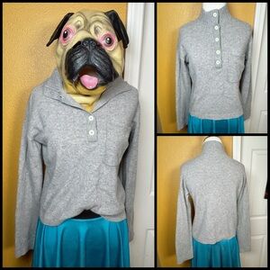 EVERLANE, Cashmere button collar sweater!!